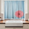 thumbnail image 2 of Rustic Kitchen Curtains, Retro Flower on the Vertical Soft Pastel Colored Oak Planks Rustic Backdrop Image, Two Panels Drapes with Rod Pocket Room Decor, 55" X 45", Blue Pink, by Ambesonne, 2 of 3