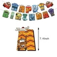 thumbnail image 4 of Cars Theme Birthday Party Decorate Supplies Set, Balloons Banner Cake Toppers, 4 of 8