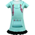 thumbnail image 3 of Vanellope Von Schweetz Costume Cosplay Ralph Breaks The Internet Halloween Anniversaire Robe Pantalon+masque, 3 of 3