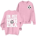thumbnail image 4 of Pink Oversized Sweatshirts for Women Soccer Mom Sweatshirt Women Funny In My Soccer Mom Graphic Shirts Fall Football Mama Long Sleeves Tops Fall Trendy Outfits, 4 of 4