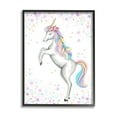 thumbnail image 2 of Stupell Industries Children's Dancing Unicorn Rainbow Star Border, 24 x 30,Design by Reesa Qualia, 2 of 5