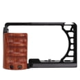 thumbnail image 2 of Protective Extension Frame, Porous Hollow Durable Wooden Handle Grip Camera Cage  for Video Shooting, 2 of 7