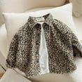 thumbnail image 2 of Odeerbi Toddler Boys Long Sleeve Leopard Denim Shirt Solid Color Children Casual Clothes Spring Cotton Shirts Jackets Button Down Casual Jackets Khaki, 2 of 8
