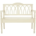 thumbnail image 3 of SAFAVIEH Benjamin Amish Style Geometric Rustic Bench,White (40 in. W x 19.7 in. D x 36 in. H), 3 of 7