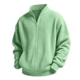 thumbnail image 4 of Trikvn Full Zip Waffle Knit Jackets for Boys Long Sleeve Sweatshirts Casual Stand Collar Cardigan Sweaters for Kids Fall Winter Activewear Outerwear Coats with Pockets, 4 of 9