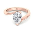thumbnail image 2 of Haiti - Moissanite Pear Shape Lab Diamond Solitaire Engagement Ring, 2 of 4