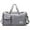 Grey, variant on Large Capacity Foldable Travel Duffel Bag, Lightweight Tote Carry-On Luggage with Shoe Compartment, Ideal for Gym Sports Camping and Travel
