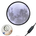 thumbnail image 1 of Kearding Luz de espejo de luna con luz de 3 colores, espejo de pared con carga USB y luz de luna para sala de estar, dormitorio, vestidor, baño Iluminación navideña Kearding HA017045-00, 1 of 1
