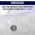 thumbnail image 3 of 1/2" Chopped Glass Fiber Strands - 1 Pound 100% E-Glass Fiber - High Quality Fiberglass Fiber for Filler Reinforcement - Compatible with Epoxy, Vinyl Ester, and Polyester Resin System, 3 of 8