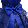 thumbnail image 6 of IBTOM CASTLE Toddler Kids Girls Flower Dress Formal Princess Puffy Tulle Dresses Bridesmaid Wedding Communion Birthday Party Pageant Maxi Prom Gown for Child 10-11 Years Royal Blue, 6 of 8
