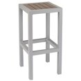 thumbnail image 1 of Source Furniture Napa Aluminum Patio Bar Stool in Silver and Gray, 1 of 1