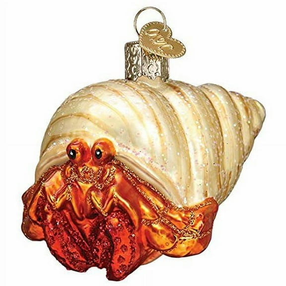 Old World Christmas Blown Glass Ornament for Christmas Tree, Hermit Crab