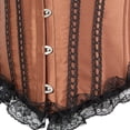 thumbnail image 4 of Grebrafan Gothic Corset Tops Women Wedding Bustiers Bride Brown 7XL, 4 of 5