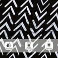 thumbnail image 5 of Black Stall Small Boho Shower Curtain for Bathroom Half Size 36x72 Inch Geometric Chevron Striped Herringbone Single Narrow Tiny Walkin Rv Dorm Decor Fabric Bathroom Set Polyester Waterproof, 5 of 6