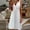 A0310-White, variant on QUINDOS Womens Dresses V-neck Beach Sundress Sleeveless Sun Dresses Summer Breathable Solid Color Tank Midi Long Womens Dresses