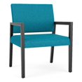 thumbnail image 1 of Pemberly Row Chaise Grand pour Invités pour Réception d'Attente, Cadre en Bois, Turquoise, 1 of 5