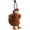 Brown, variant on Plush Laying Eggs Chicken Keychain Funny Squeeze Sound Bag Pendant Backpack Decor