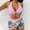 Pink, variant on OKBOP Bikinis,Womens Bikinis Fashion Floral Print Halter Split Print High Waist Beachwear Set Womens Swimsuits Bikini Summer
