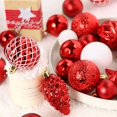 thumbnail image 4 of Adornos navideños 65 piezas Juego de bolas navideñas pintadas Colgante Juego de decoración de árbol de Navidad Colgante, 4 of 4