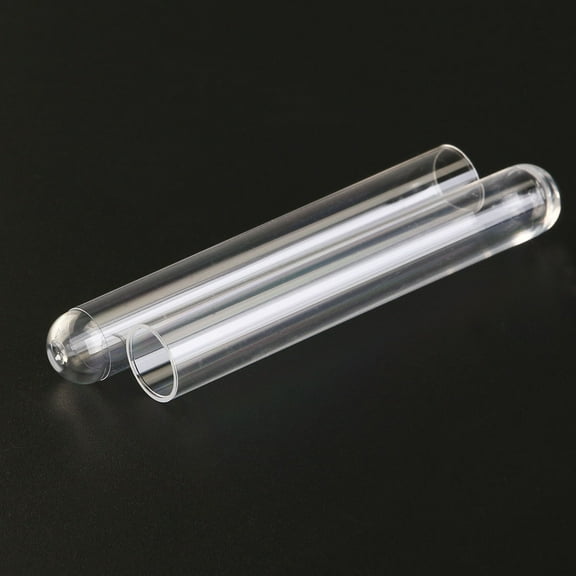 ROSENICE 25pcs 5ml Plastic Sample Test Tubes Gift Tubes with Caps (Transparent)