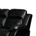 thumbnail image 2 of Benjara BM218070 Leatherette Upholstered Recliner Loveseat with Console & Glider, Black, 2 of 5