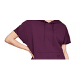 thumbnail image 2 of Under Armour Women's Hooded Short Sleeve Tunic Purple Size X-Large, 2 of 3