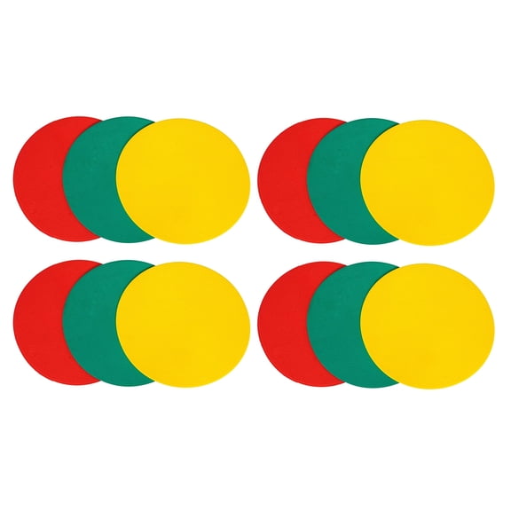 GSI 8-Inch Non-Slip TPR Spot Markers – Durable Round Floor Dots for Agility, Coordination, Movement Drills & Indoor/Outdoor Training (Variety Pack, 12 Pieces)