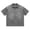 Grey, variant on Arlun Mens Solid Color Style Washed Distressed Oversized T-Shirts 1/4 Zipper V-Neck Short Sleeve Tops Vintage Loose Fit Spring and Summer Casual Polo Shirts Black XL