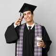 thumbnail image 5 of Fotbe Heart Check Plaid Printed Class of 2024 Graduation Stole, 5 of 7