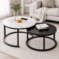 thumbnail image 1 of Mesa de Centro Blanco y Negro Scandi Home, 1 of 3