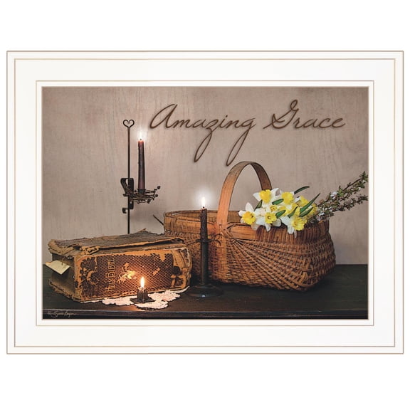 TrendyDecor4U Amazing Grace By Susie Boyer Framed Print BOY387-226G