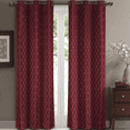 thumbnail image 1 of Pair Willow Thermal-Insulated Blackout Curtain Panels ( Set of 2) - each Panel 42"W x 63"L - Burgundy, 1 of 6