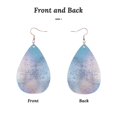 thumbnail image 4 of Glitter Sparkles Shimmer Printing Acrylic Dangle Teardrop Earrings For Women Lady, 4 of 7