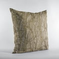 thumbnail image 3 of Plutus Burnished Bronze Yarns Shiny Fabric With Twig Pattern Luxury Throw Pillow - Double sided 20" x 36" King, 3 of 5