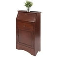 thumbnail image 3 of Pemberly Row Transitional Solid Wood Secretary Desk in Antique Walnut, 3 of 15