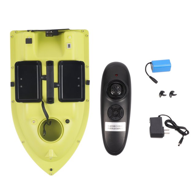 Barco de pesca RC, barco de anidación de cebo de pesca con Control remoto inalámbrico de larga distancia, enchufe de EE. UU. de 100-240V