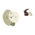 thumbnail image 1 of Reloj de pared decorativo de cerámica, estatua para decoración del hogar, silencioso, decoración artística de mesa, adecuado para sala de estar, dormi, 1 of 8