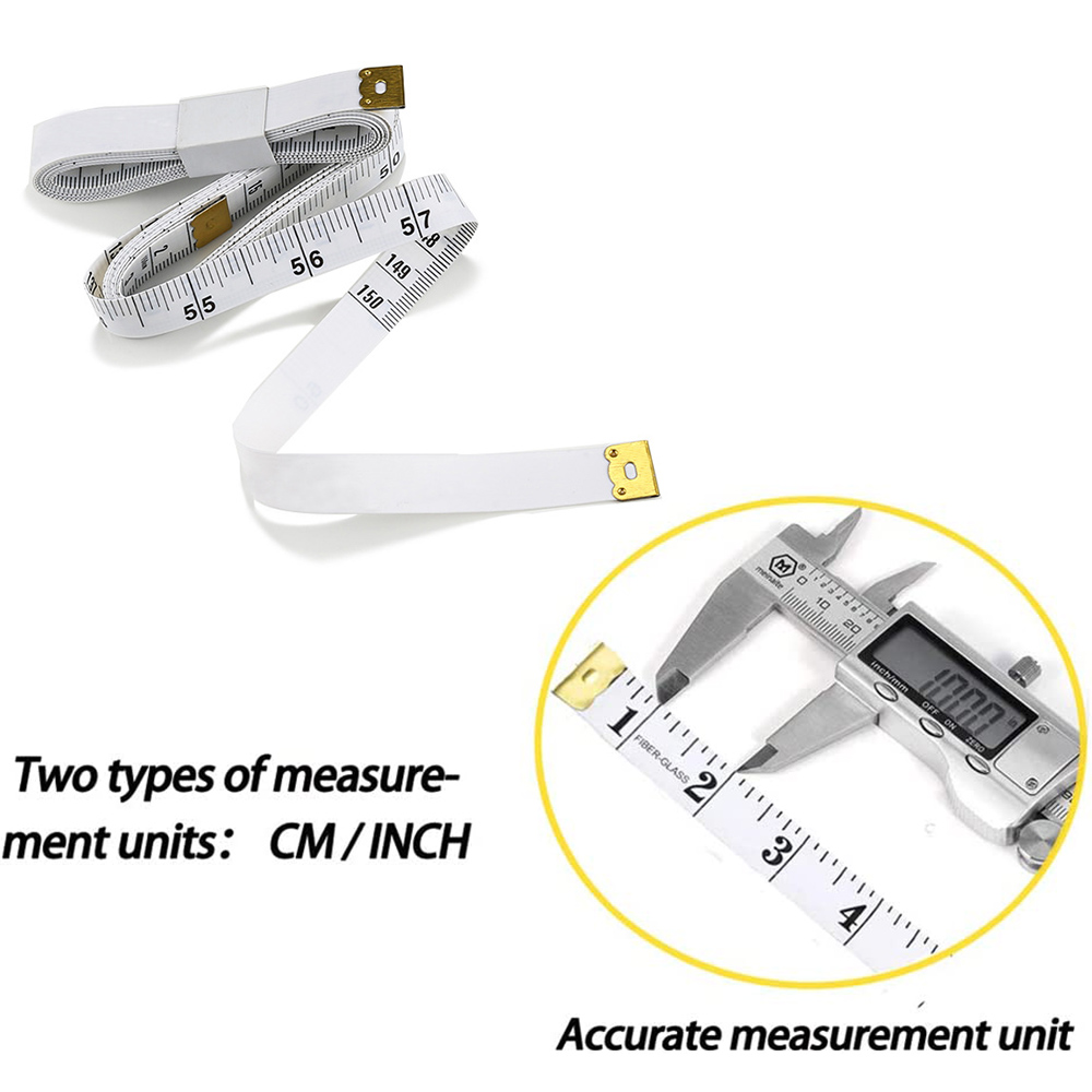 Soft Tape Measure Double Scale Body Sewing Flexible Ruler for Weight ...