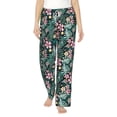 thumbnail image 2 of Goofa Rose Flowers Printed Soft Pajama Pants for Women, Wide Leg Comfy Casual Lounge Yoga Pants-X-Large, 2 of 9