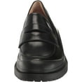 thumbnail image 2 of Cole Haan Grand Ambition Westerly Black Leather Slip On Block Heeled Loafers (Black Leather, 8), 2 of 6