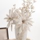 thumbnail image 5 of Flor de Pascua artificial con purpurina navideña de 32 cm, adorno navideño de tela con rosas blancas | Adorno para árbol festivo, ideal para fiestas, hogar, bodas, regalos, 5 of 6
