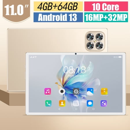 Tablet PC K11,4+64GB 11-inch Android 13.0, 16+32MP 10-Core Dual SIM, 5G, Bluetooth, 15,000 mAh Battery