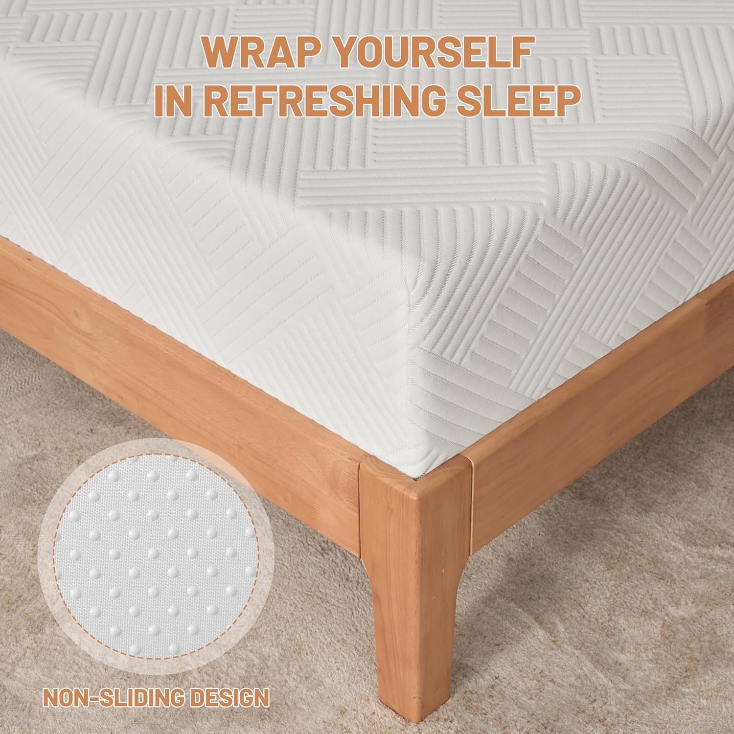 GLZ'HOME 6 Inch King Size Mattress, Gel Cooling Memory Foam King Size Bed Mattress in a Box, Medium Firm Feel & Pressure Relief & Fiberglass Free & CertiPUR-US Certified
