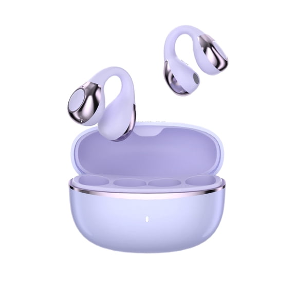 TANALAZ i5 Open Ear Bluetooth 6.0 Clip-on Earbuds with ENC Noise Cancelling, IPX5 Waterproof, 36H Playtime, Charging Battery