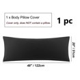 thumbnail image 7 of REGALWOVEN Brushed Microfiber Pillowcase Body Pillow Pillowcase, Standard Black, 7 of 7