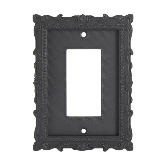 Placa de cubierta para interruptor de lámpara, cubierta de tomacorriente, decoración artística, estilo antiguo, placa de interruptor clásica Estilo C