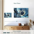 thumbnail image 4 of Elephant Stock Ocean Line Swirls Abstract Wall Art - Horizontal Canvas Wall Art - Living Room Wall Decor - Abstract Canvas - Blue And Beige Decor - 12" x 8", 4 of 8