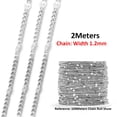 thumbnail image 3 of 2-Meter No Fade Stainless Steel Chains for Jewelry Making, 3 of 42