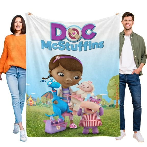 Doc McStuffins Flannel Blanket Soft Sofa Bed Throw Birthday Gift