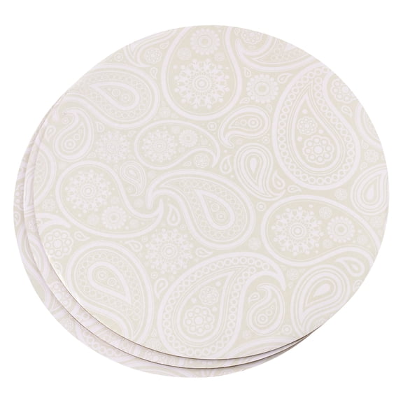Makery 12" Silver Paisley Cake Boards, 12 Packs: 3 ct. (36 total)